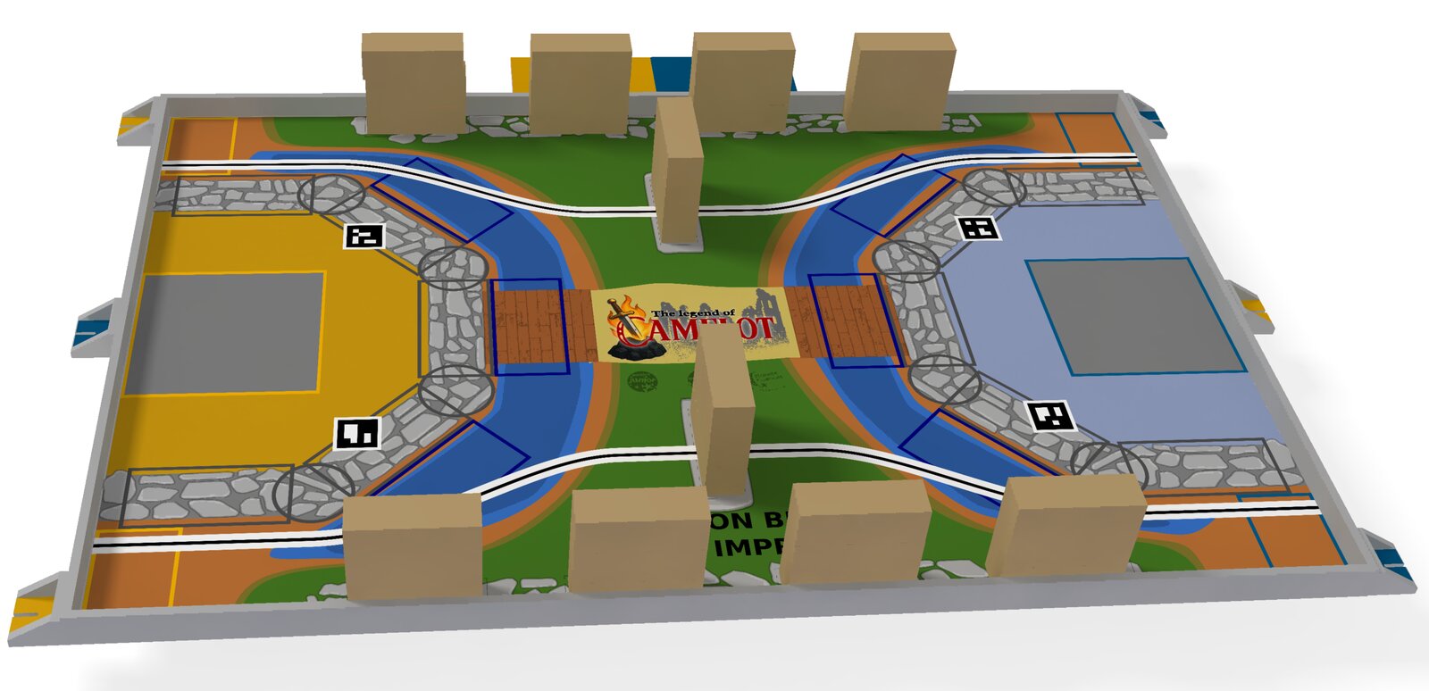 Vue 3D de la table de jeu 2027