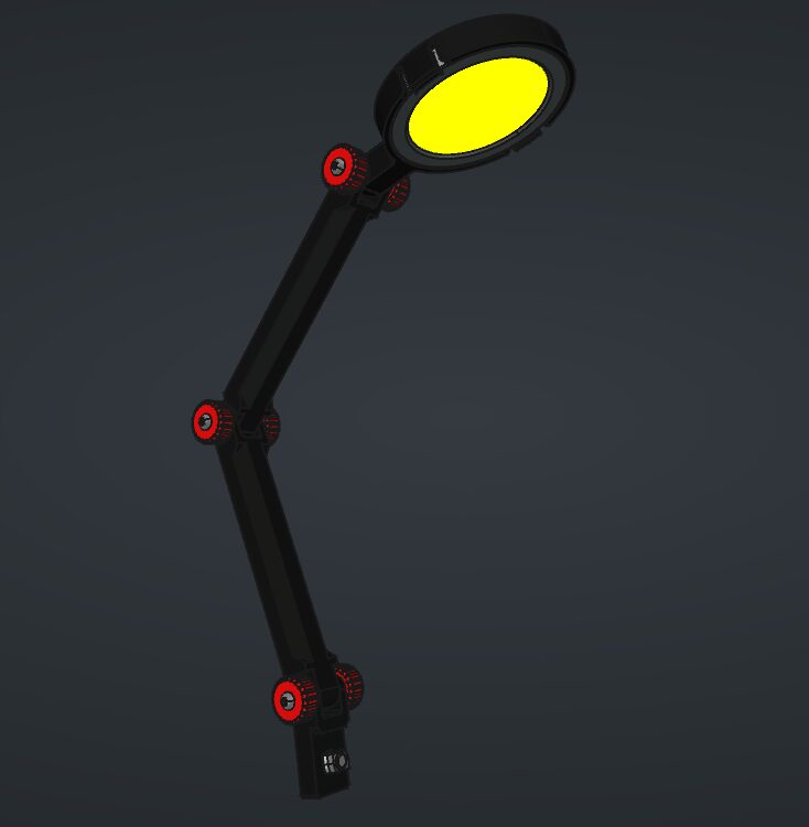 Modèle FreeCAD de la lampe