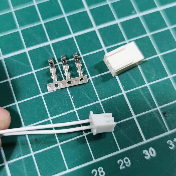 The crimped Molex KK254 connector