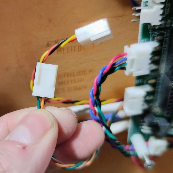 The heater cartridge terminals