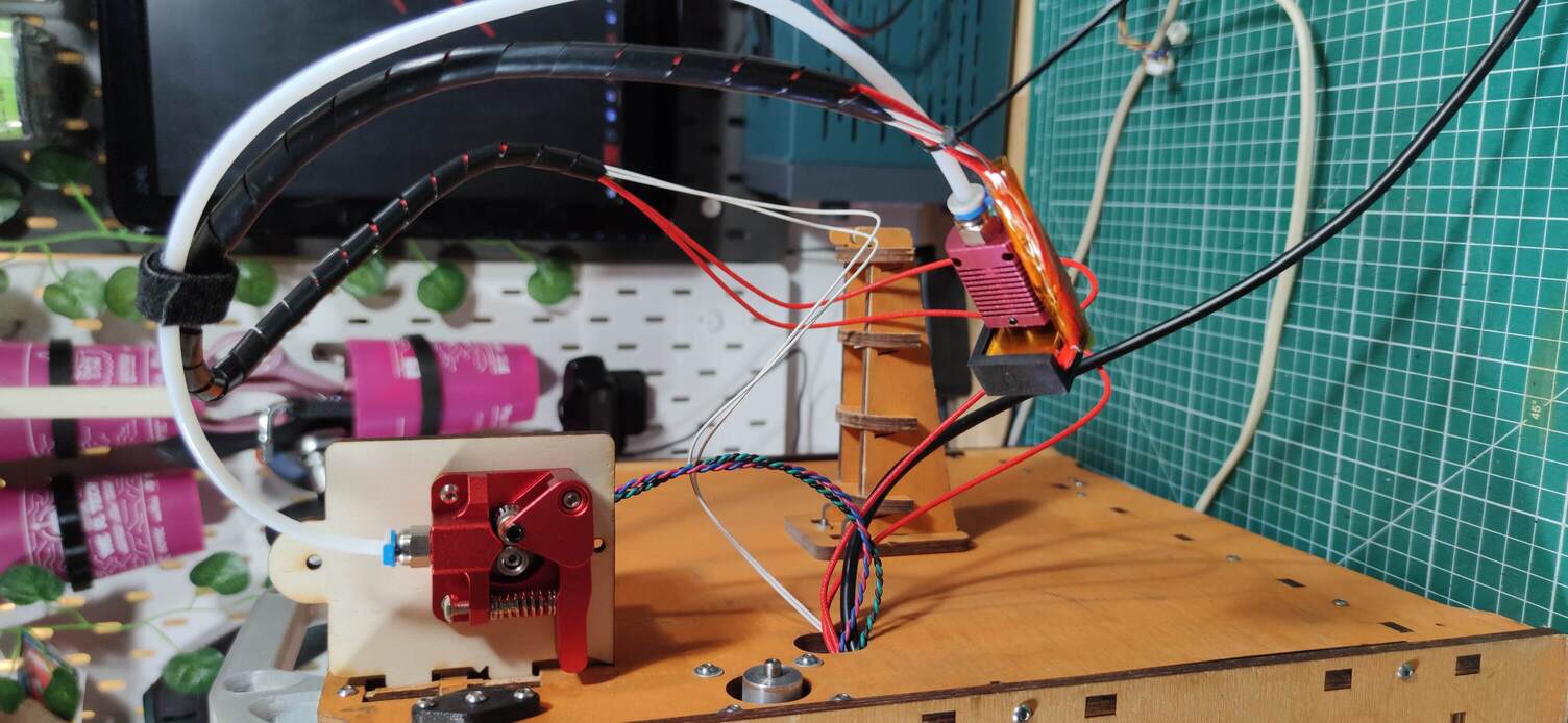 Test assembly on the machine